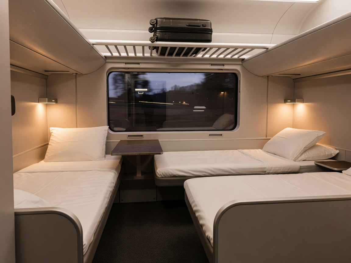 ÖBB Nightjet sleeper train cabin interior