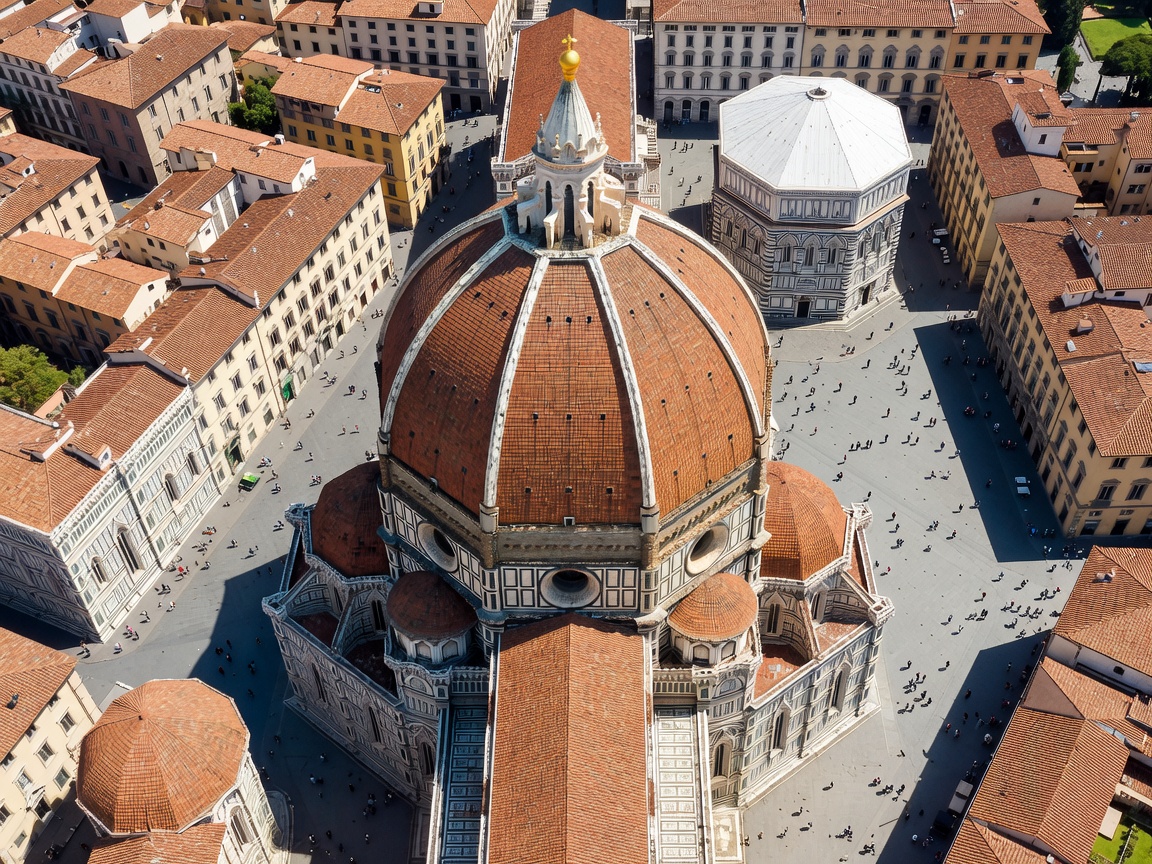 Florence Duomo Cathedral view from above